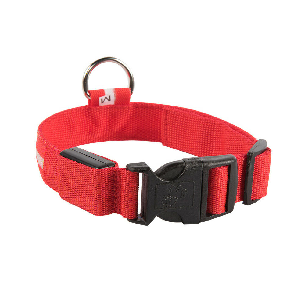 Pet Collars & Harnesses - Dog Collar - Safety LED Light Waterproof Pet Collar - Adjustable S-Xl -