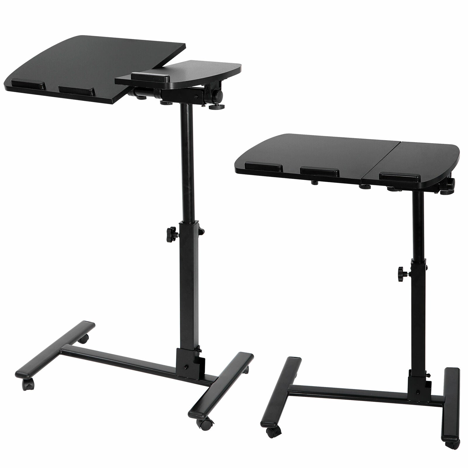 Desks - Adjustable Height Rolling Laptop Desk -