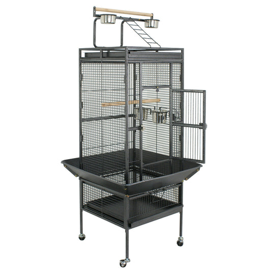 Bird Cages & Stands - Bird Cage 61" Large - Parrot Finch Cage Supplies w/ Removable Part -