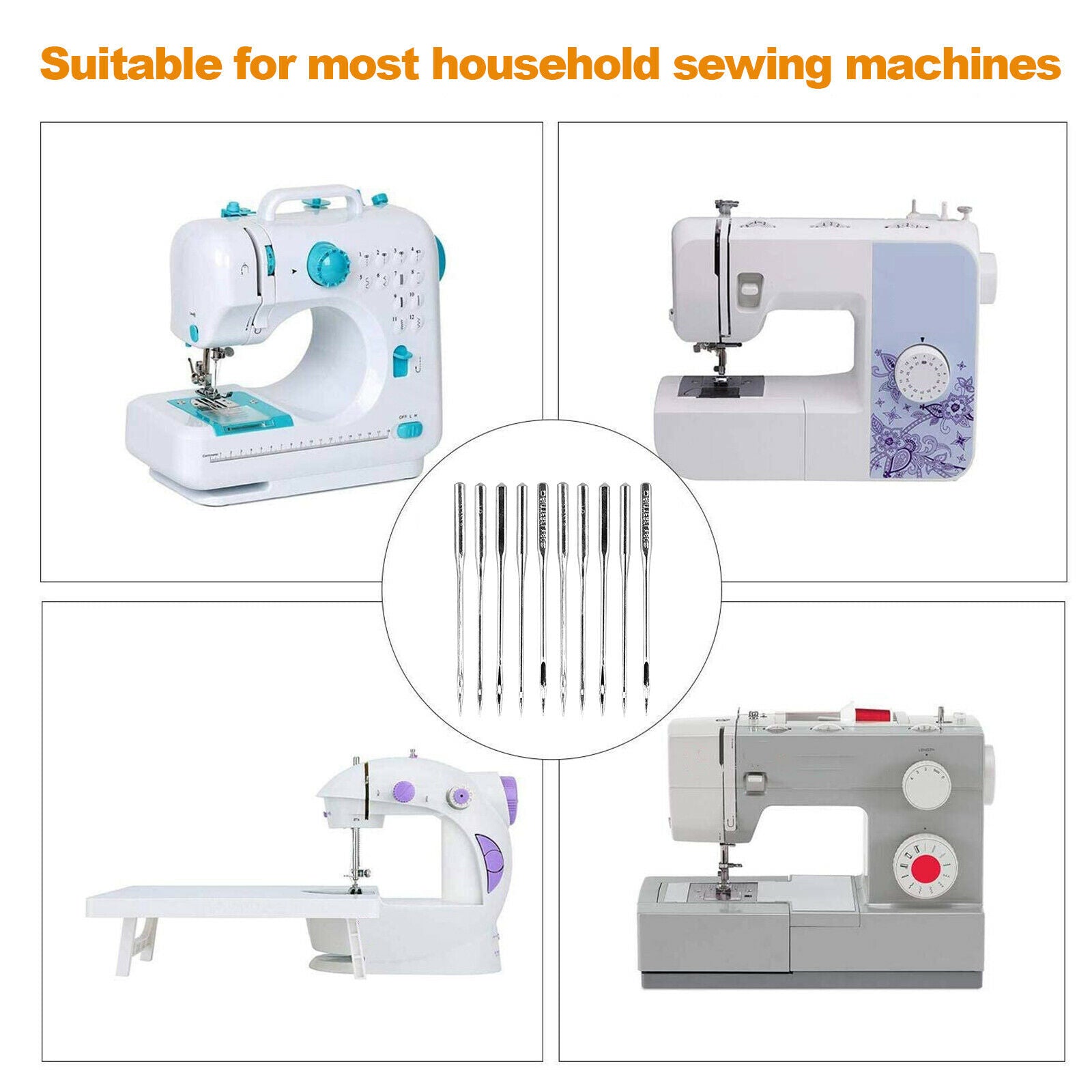Sewing Machine Needles - Sewing Machine Needles - Home Sewing - 50 pcs, 5 Sizes -