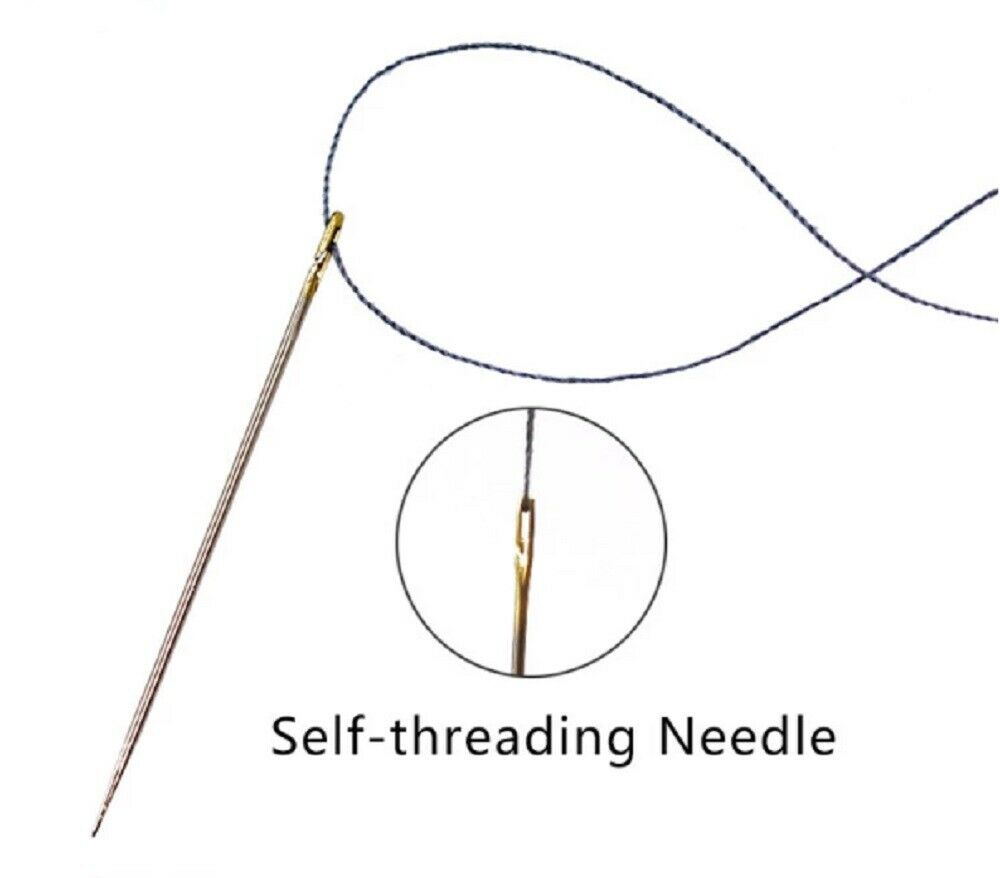  Hand Sewing Needles Self Threading - YAWALL Self