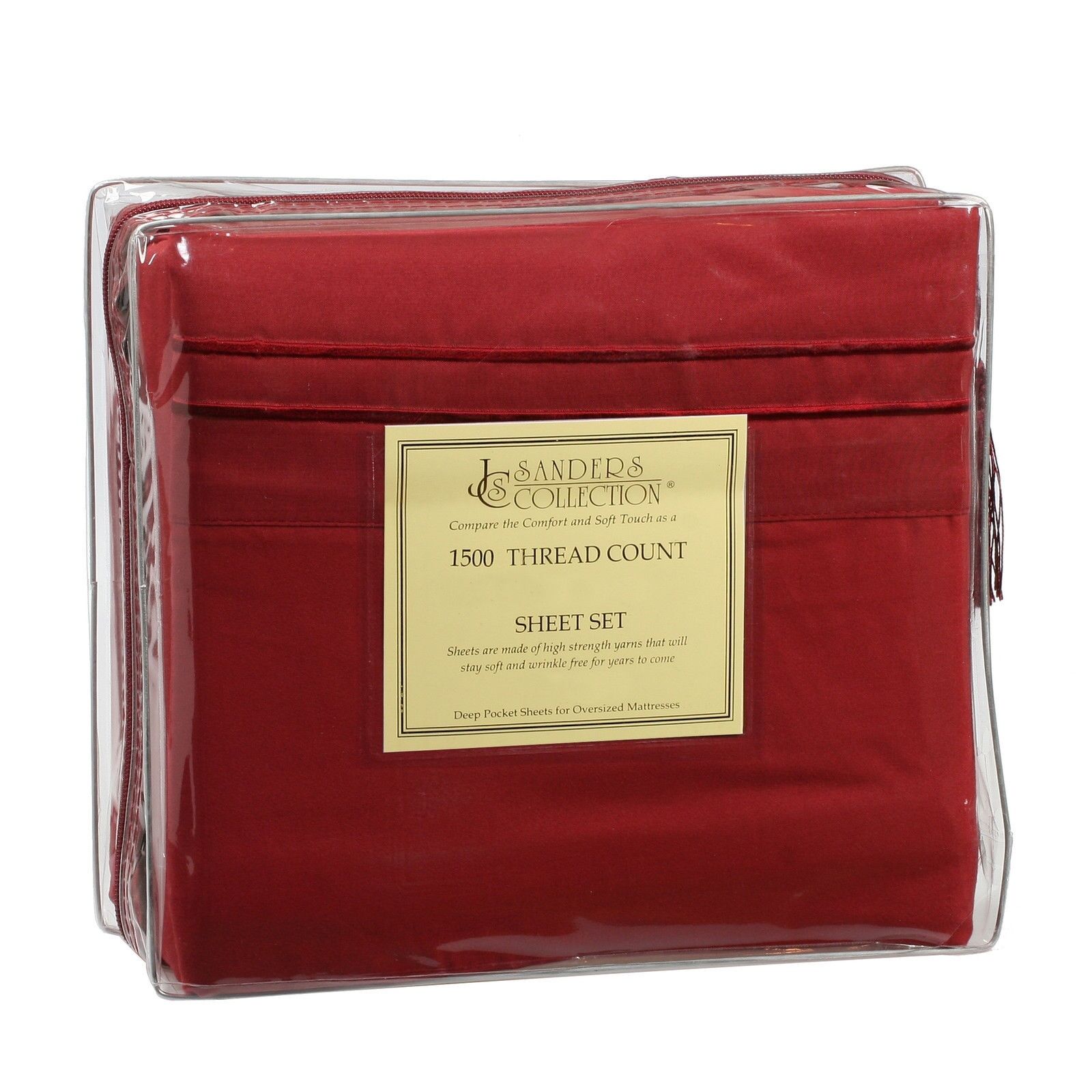 Bed Sheets - Microfiber Thread Count Bed Sheets- 4 Piece Set, Many Sizes & Colors - California King / Burgundy