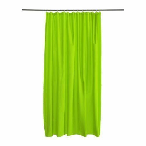Shower Curtains - Vinyl Shower Curtain Liner - 21 Colors & Patterns - Lime Green