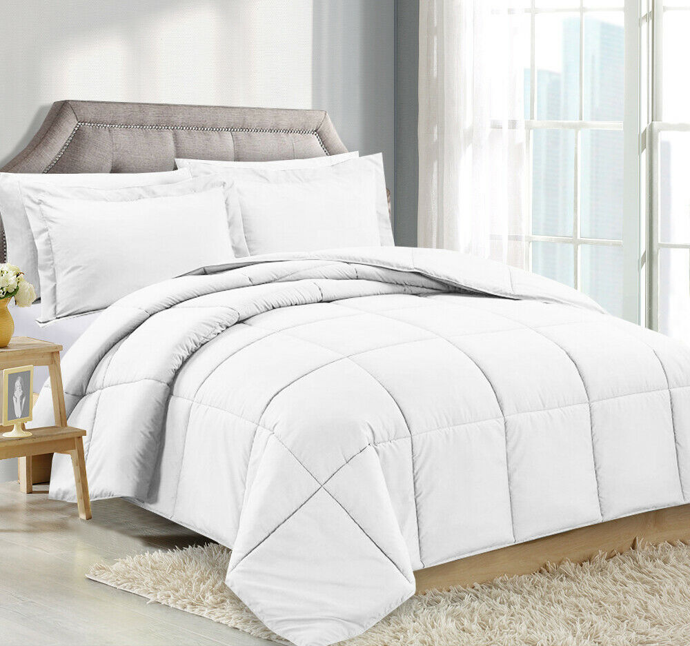 Quilts & Comforters - Down Alternative Luxury White Comforter - King, Queen, or Full Size - King / Whites