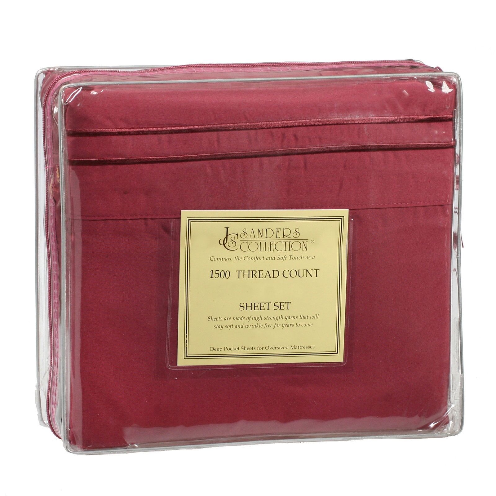 Bed Sheets - Microfiber Thread Count Bed Sheets- 4 Piece Set, Many Sizes & Colors - Queen / Maroon