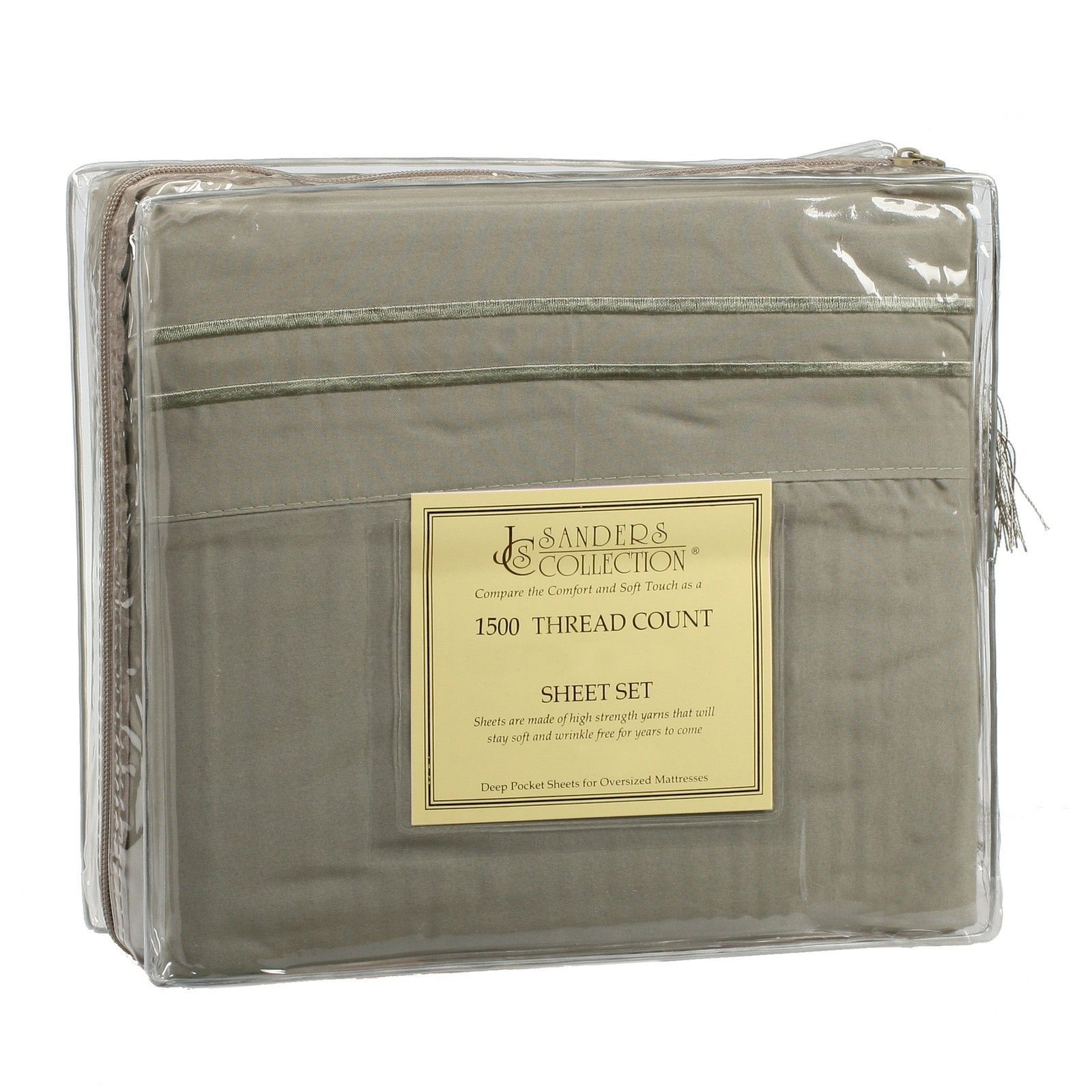 Bed Sheets - Microfiber Thread Count Bed Sheets- 4 Piece Set, Many Sizes & Colors - King / Green (Sage)