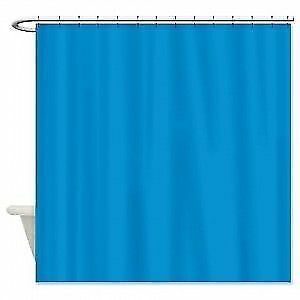 Shower Curtains - Vinyl Shower Curtain Liner - 21 Colors & Patterns - Neon Blue