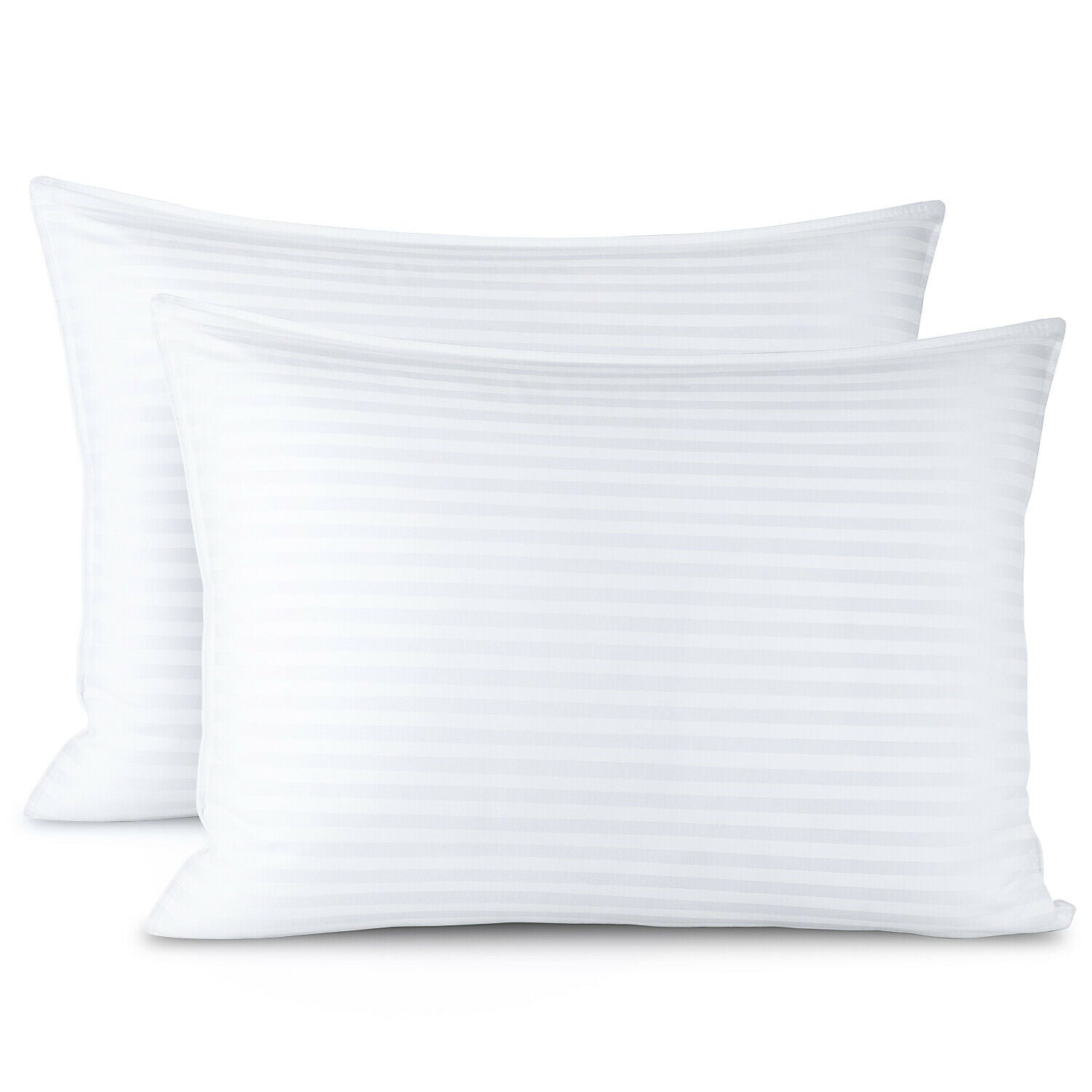 Pillows - Bed Pillows - Down Alternative Soft Cotton Plush Luxury Set - 5 Sizes - Standard