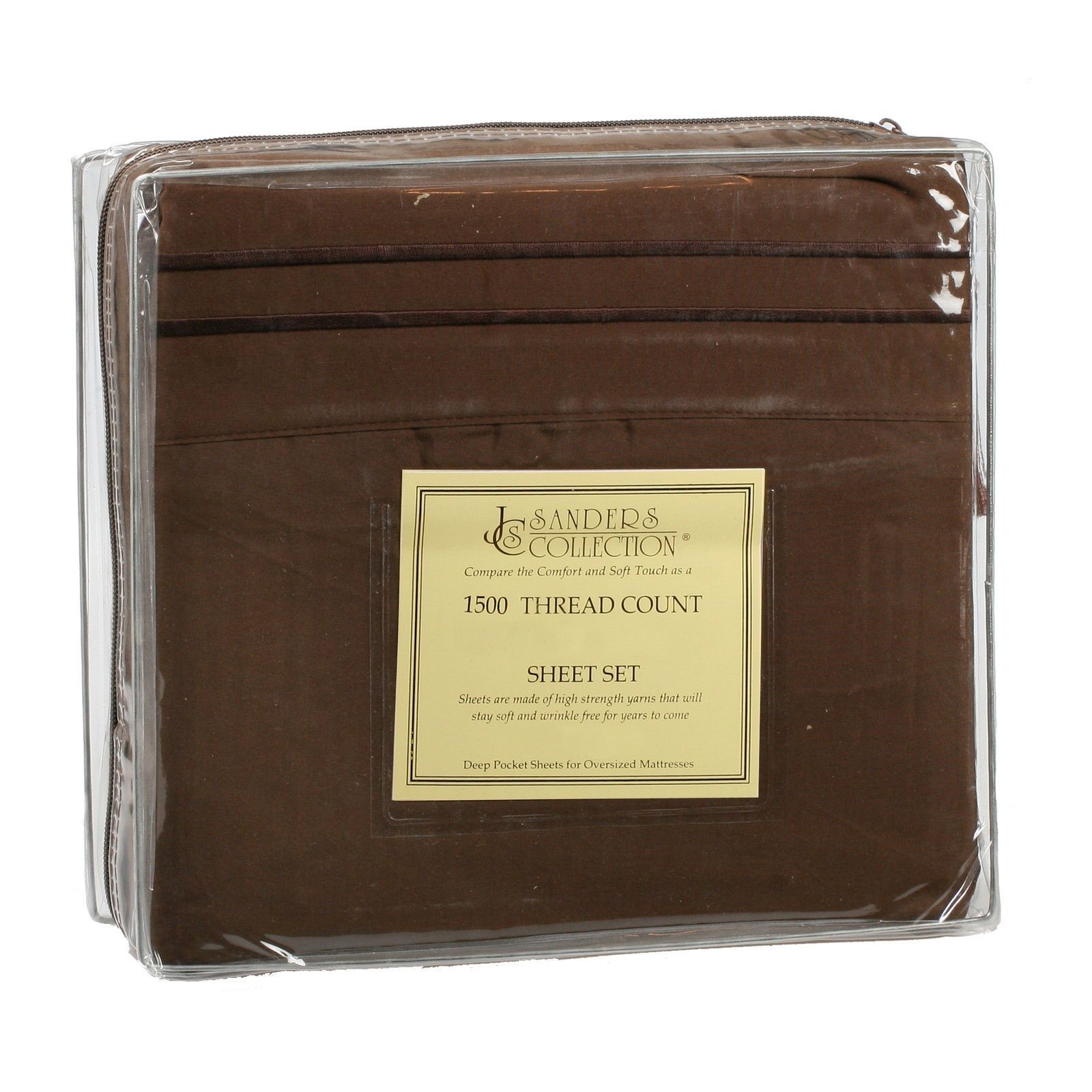 Bed Sheets - Microfiber Thread Count Bed Sheets- 4 Piece Set, Many Sizes & Colors - Full / Brown (Chocolate)