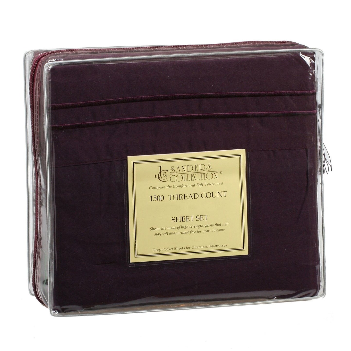 Bed Sheets - Microfiber Thread Count Bed Sheets- 4 Piece Set, Many Sizes & Colors - California King / Purple (Eggplant)