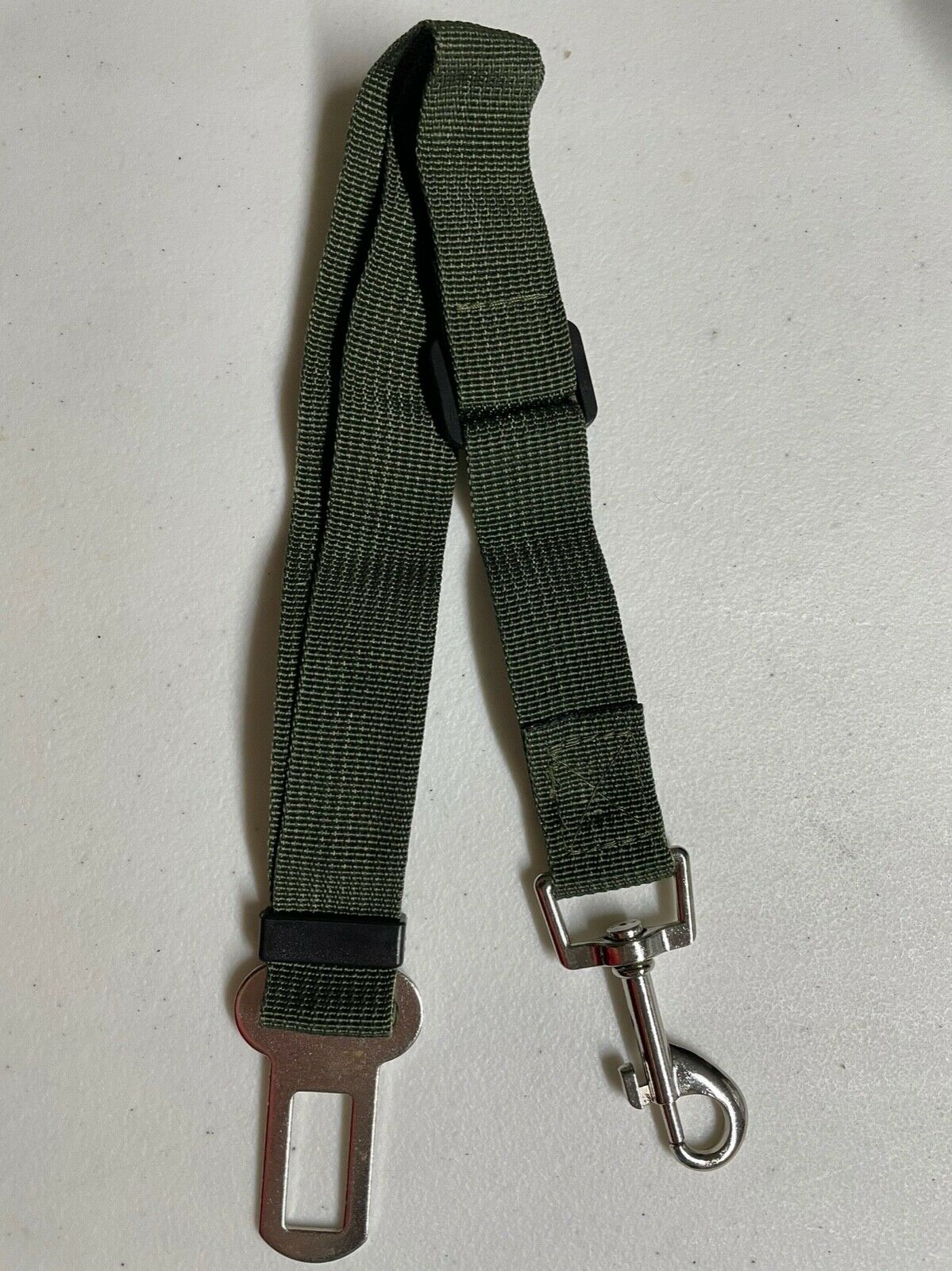 Pet Collars & Harnesses - Harness Collar Dog Seat Belt Leash - Car Restraint Safety Lead - ARMY GREEN