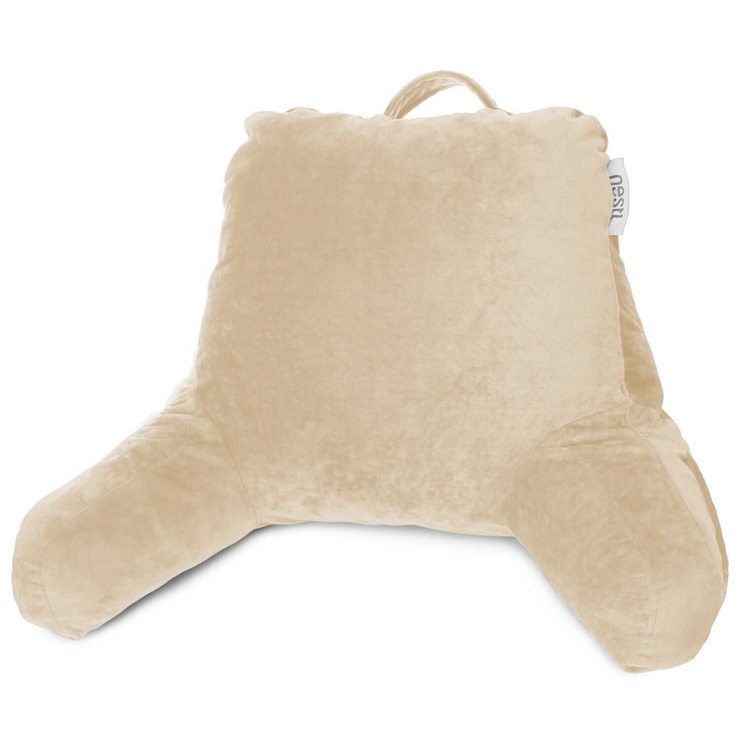 Pillows - TV & Reading Pillow - Kid's Memory Foam Bedrest Back Pillow 12 Colors! - Beige Cream