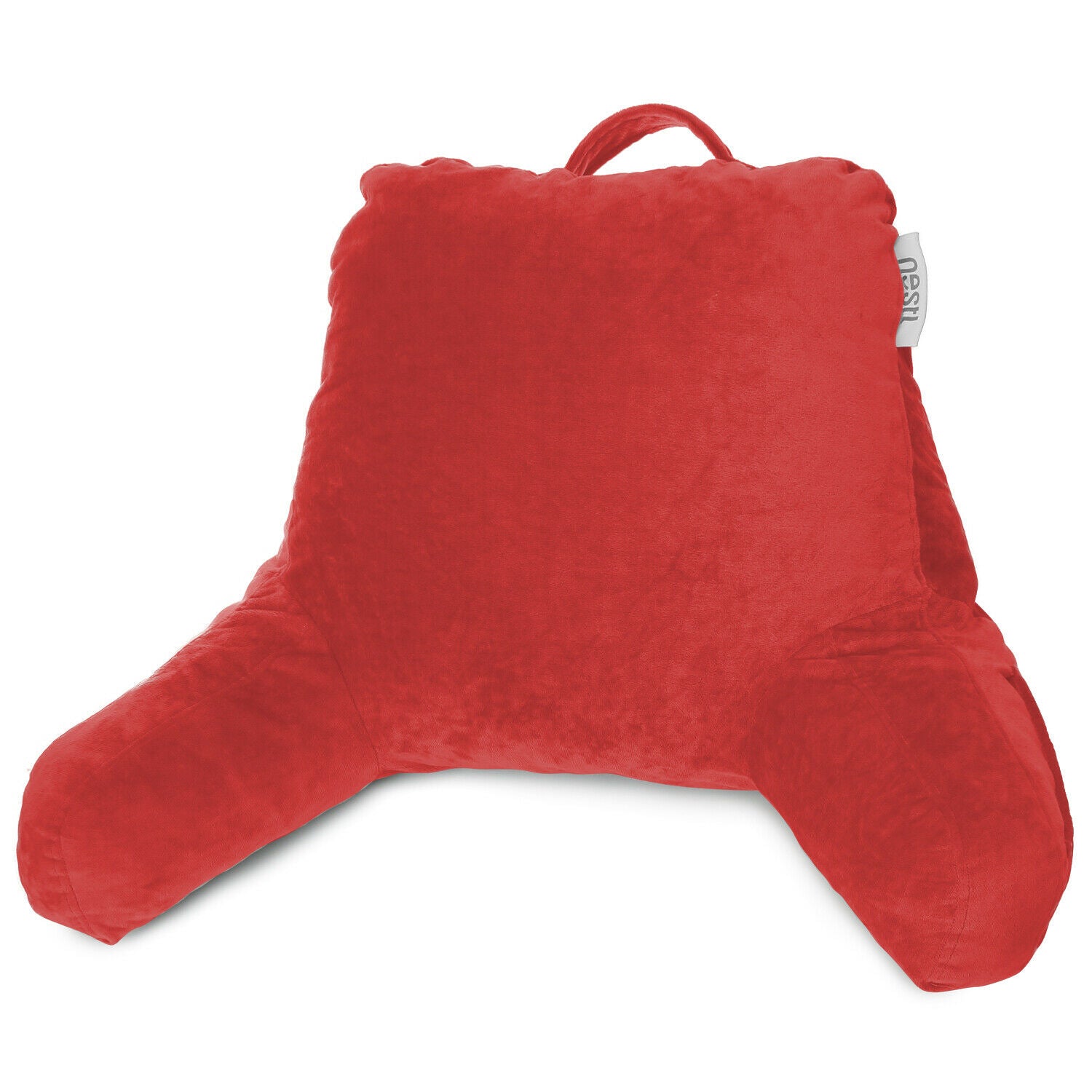 Pillows - TV & Reading Pillow - Kid's Memory Foam Bedrest Back Pillow 12 Colors! - Cherry Red