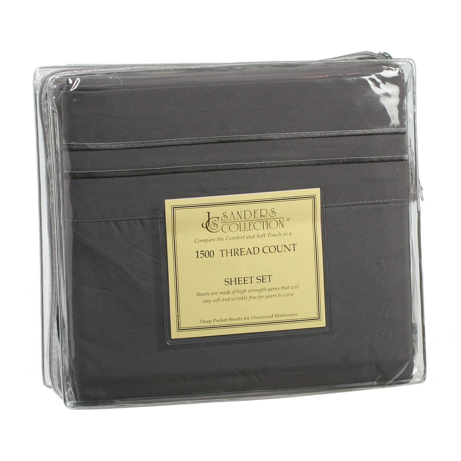 Bed Sheets - Microfiber Thread Count Bed Sheets- 4 Piece Set, Many Sizes & Colors - California King / Gray