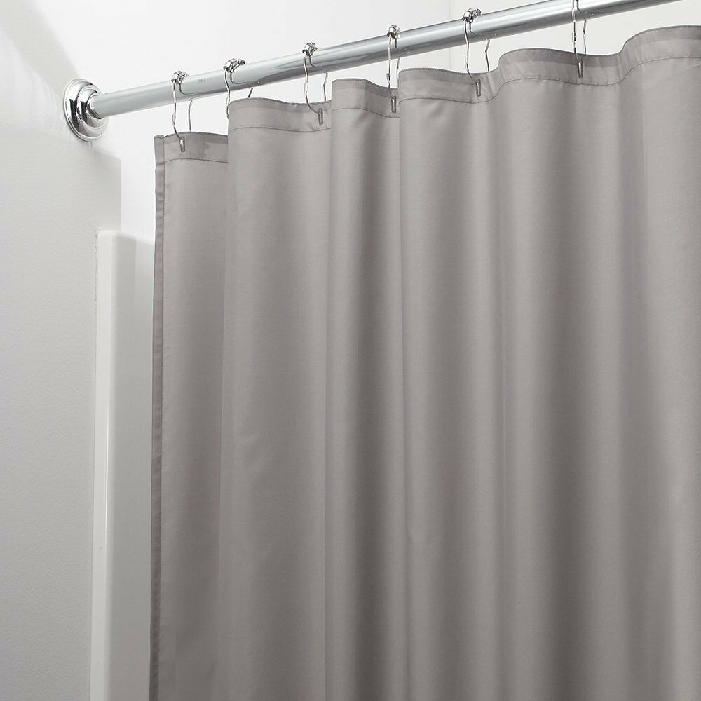 Shower Curtains - Vinyl Shower Curtain Liner - 21 Colors & Patterns - Gray