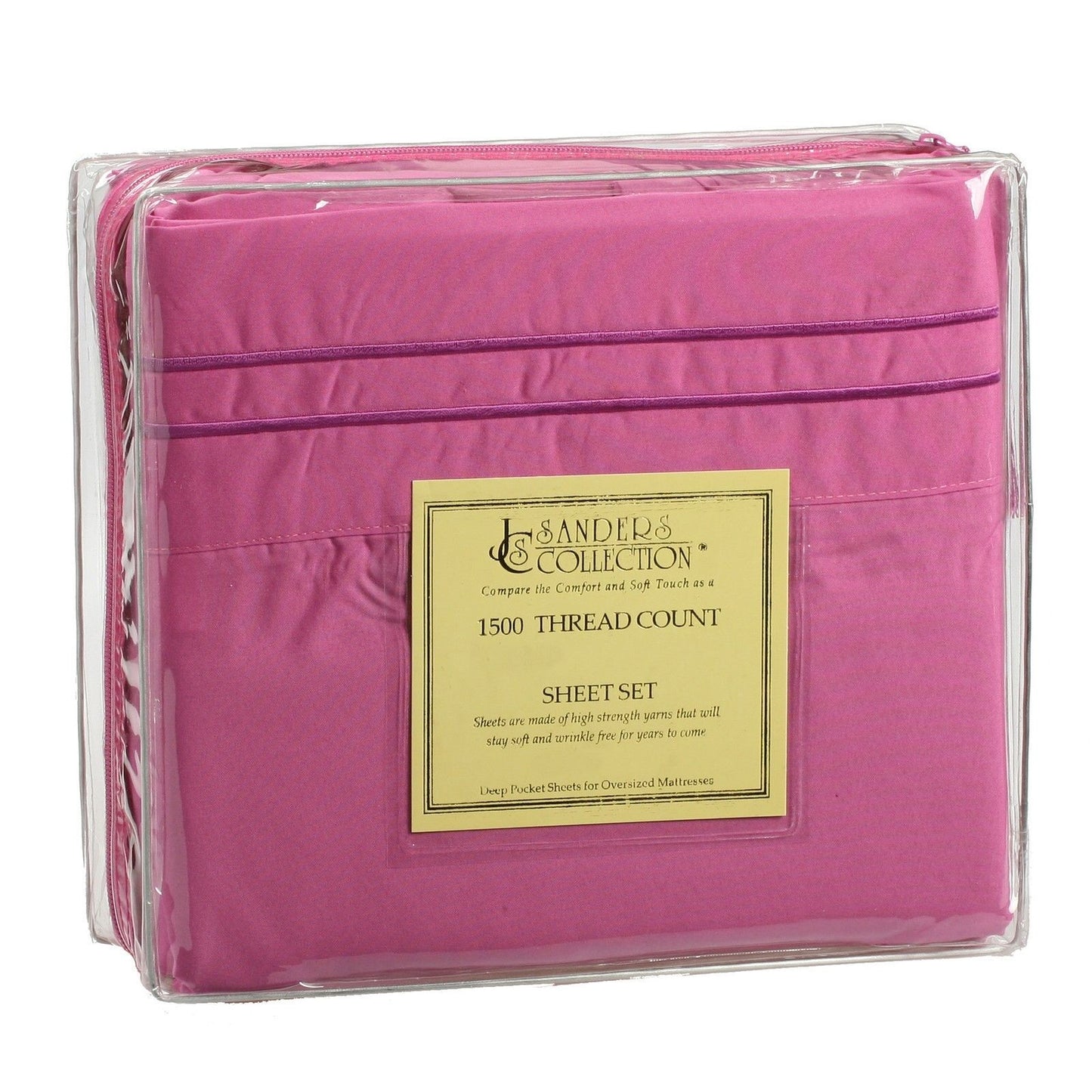 Bed Sheets - Microfiber Thread Count Bed Sheets- 4 Piece Set, Many Sizes & Colors - Queen / Pink