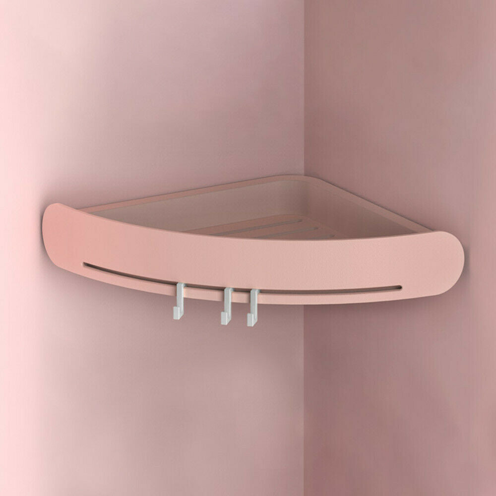 Wall Shelves & Ledges - Shower Corner Shelf - Caddy Rack Organizer For Bathroom Storage - Pink