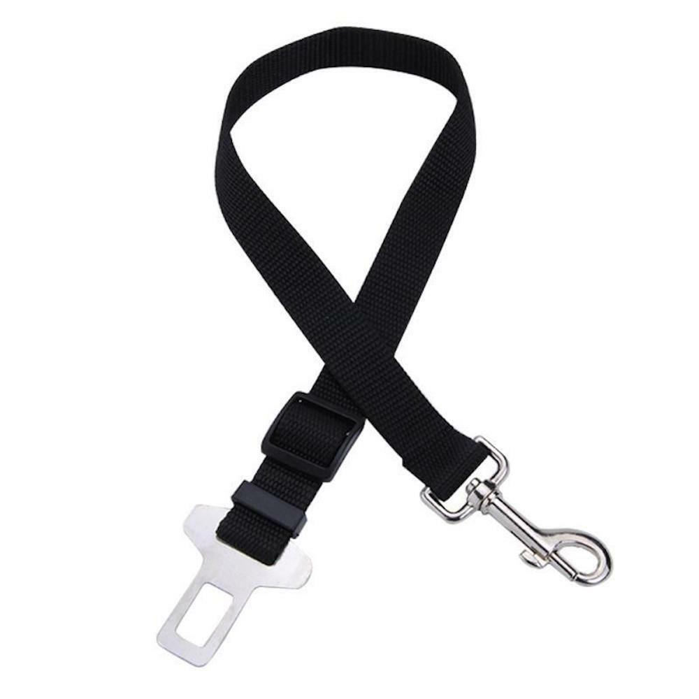 Pet Collars & Harnesses - Harness Collar Dog Seat Belt Leash - Car Restraint Safety Lead - BLACK