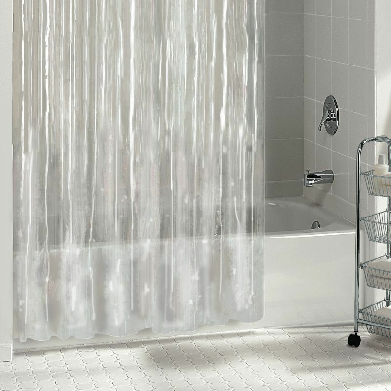 Shower Curtains - Vinyl Shower Curtain Liner - 21 Colors & Patterns - Clear
