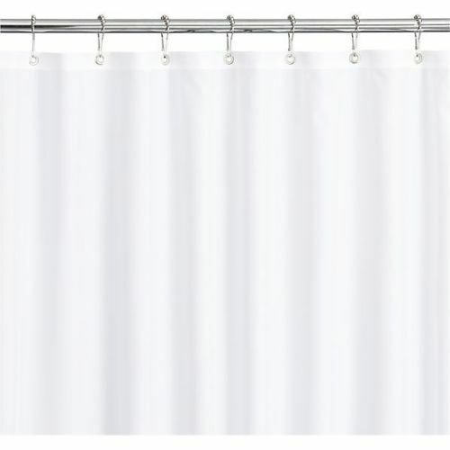 Shower Curtains - Vinyl Shower Curtain Liner - 21 Colors & Patterns - White
