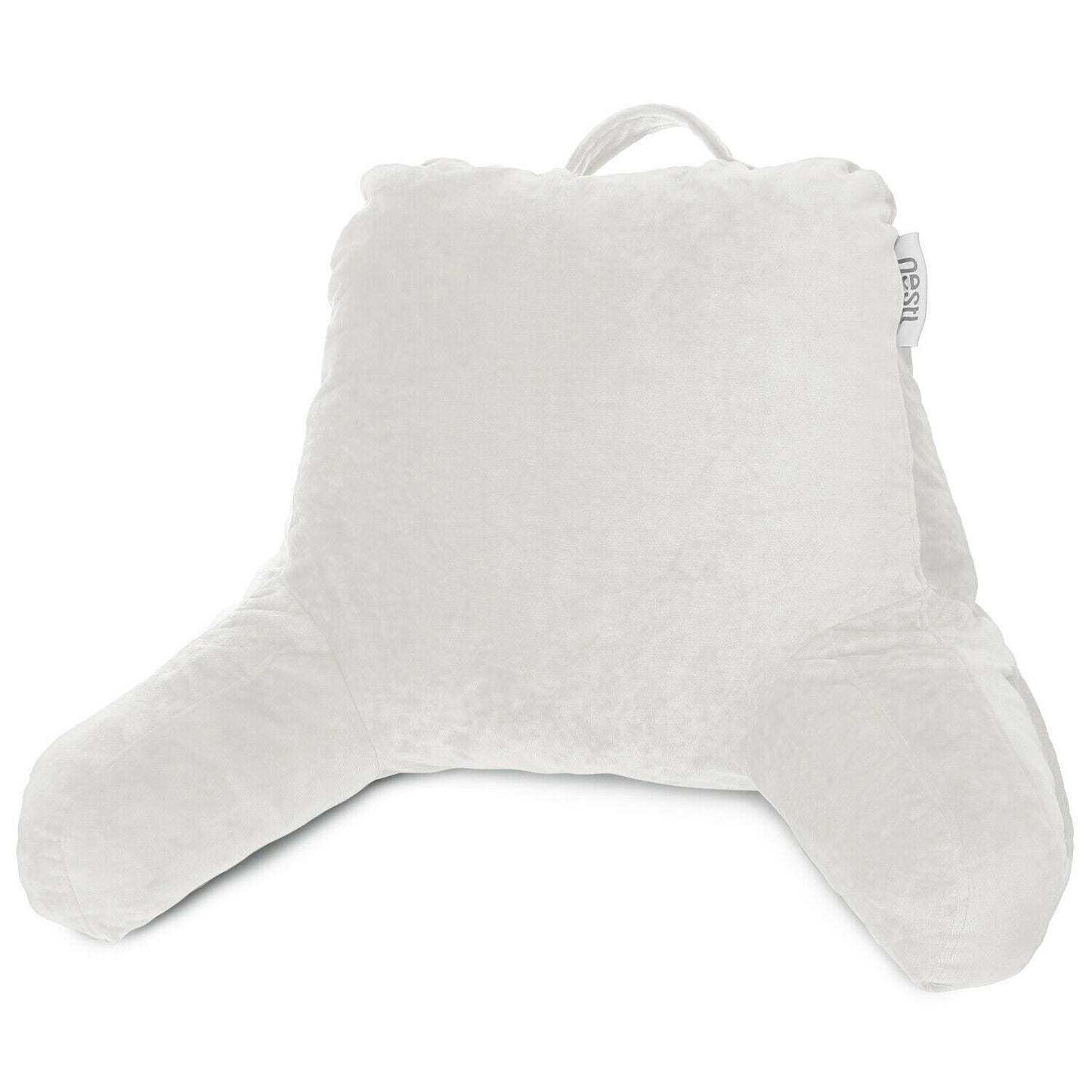 Pillows - TV & Reading Pillow - Kid's Memory Foam Bedrest Back Pillow 12 Colors! - White